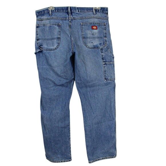 Jeans Dickies Carpenter Painters Relaxed Fit Straight Leg Distressed Size 38 X32 - Picture 2 of 7